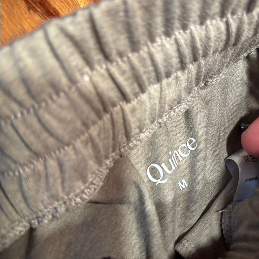 Quince - Flowknit Mid-Rise Joggers - Heather Morel Grey - Size Medium - Picture 6 of 10